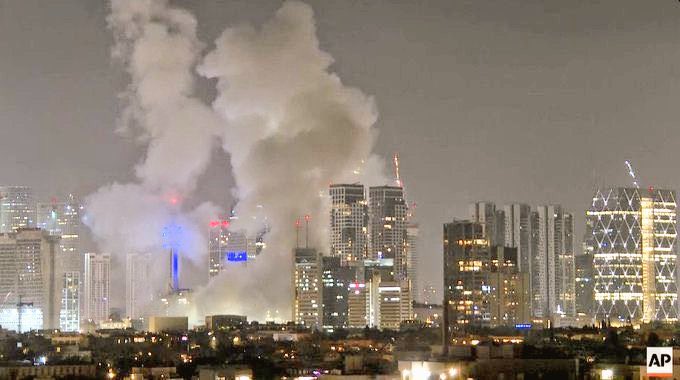 MalaikaSRaza's tweet photo. Not #Gaza, Not #Syria, Not #Yemen, Not #Iran  … this is #TelAviv right now! https://t.co/QvVuBbNYp2