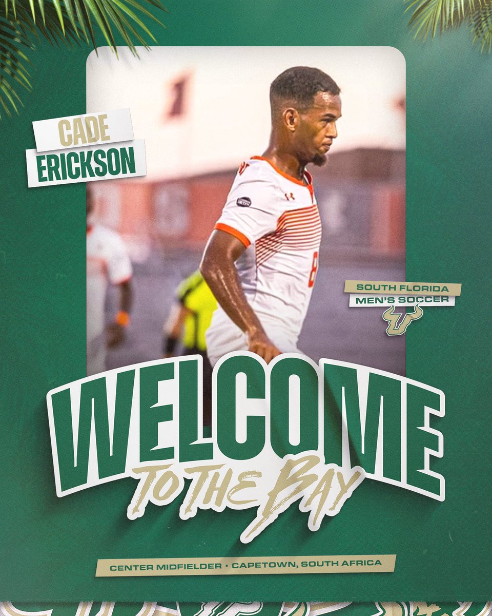 USFMSOC's tweet image. Welcome to The Bay 🏝️ Cade Erickson!

#HornsUp🤘