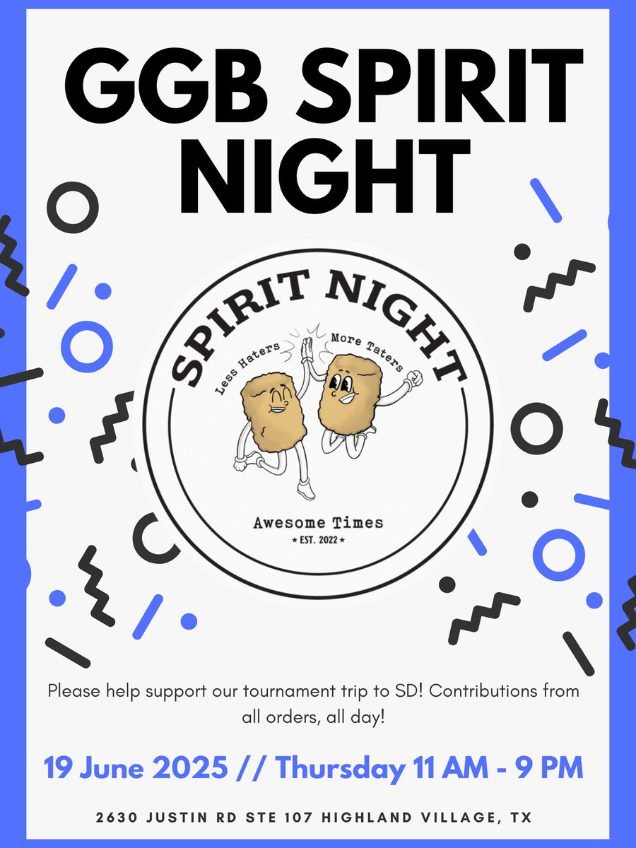 Mark your calendars, bring everyone to eat next Thursday at Awesome Times in Highland Village to support your Lady Wildcats!!!