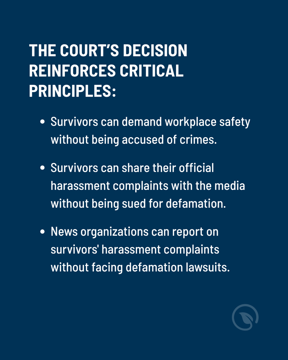 SFFNY's tweet image. This week, a federal judge dismissed Justin Baldoni and Wayfarer Studios’ $400 million lawsuit against @blakelively, rejecting their claims of defamation, civil extortion, and other allegations.
Sanctuary for Families was proud to submit an amicus brief in support of Lively’s…