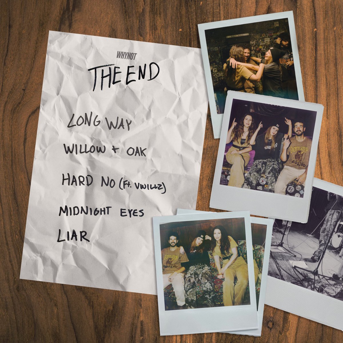 One day, we decided to go into a room and not worry about all the things you worry about in the music industry and not write for anything other than what we wanted to write. This is that music, and we can’t wait to share it with y’all!

The End EP dropping 6/27.
