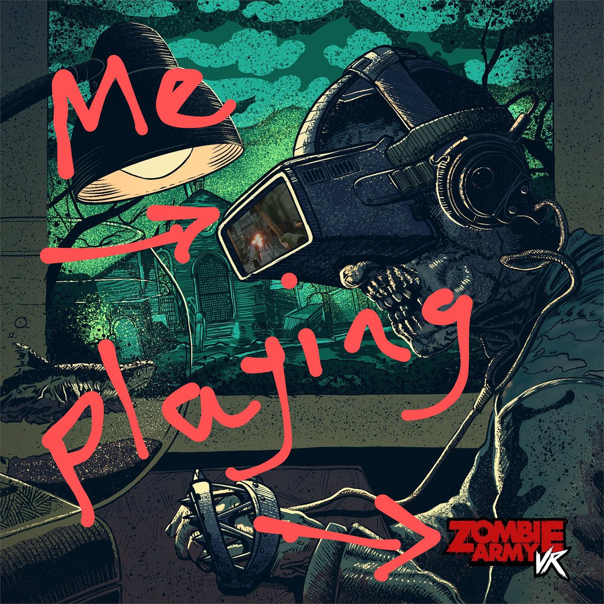 Me! Playing Zombie Army VR! <a href="/Rebellion/">Rebellion</a> <a href="/zombiearmy/">Zombie Army</a>