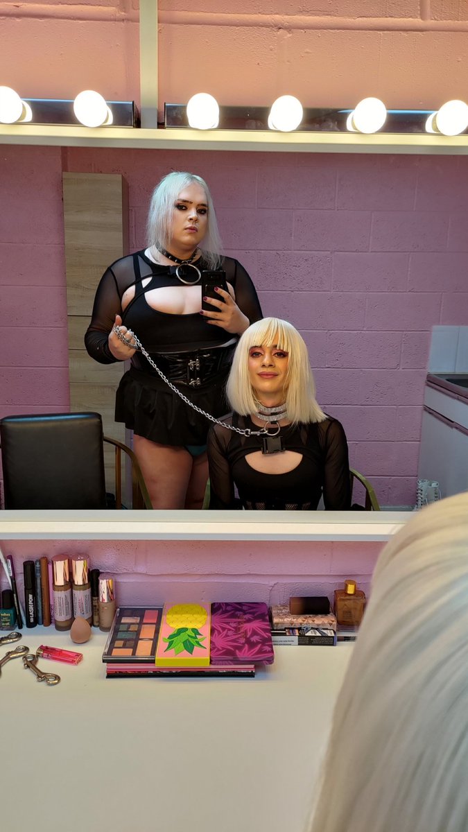 First makeover in the new sissy makeover room <a href="/KinkMinistry/">Ministry Studios</a> 

Now I'm taking this sissy to the sex club to whore her out! 

Do you think her makeup will look as good after a few facials?💦💦😈