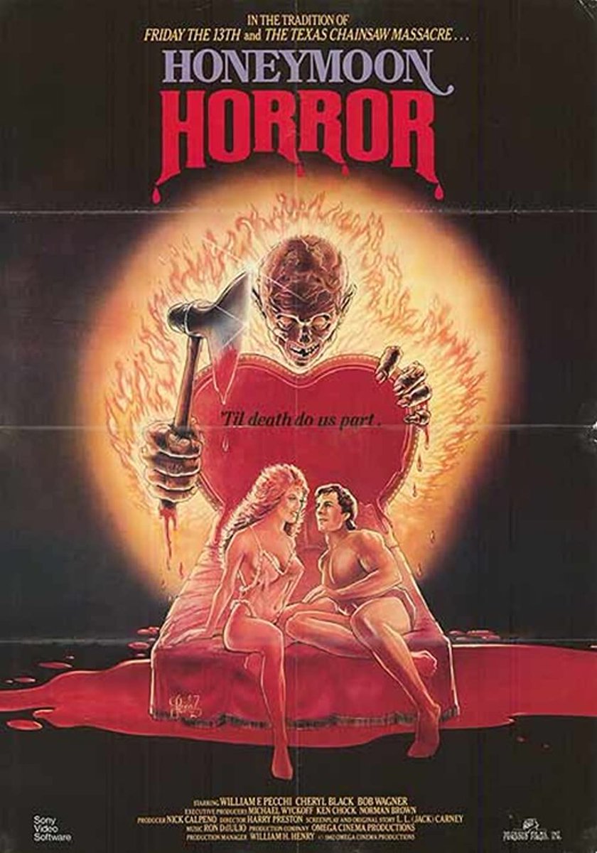 EugWSerra's tweet image. On June 15, 1982, Honeymoon Horror was released. #HoneymoonHorror #SlasherFilms #SlasherMovies #1980sHorror