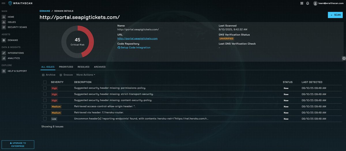 theognis1002's tweet image. did I cook? 🧑‍🍳

Analytics pages, domain scoring, and issue details pages have been spruced up