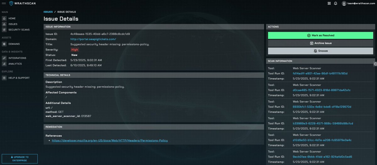 theognis1002's tweet image. did I cook? 🧑‍🍳

Analytics pages, domain scoring, and issue details pages have been spruced up