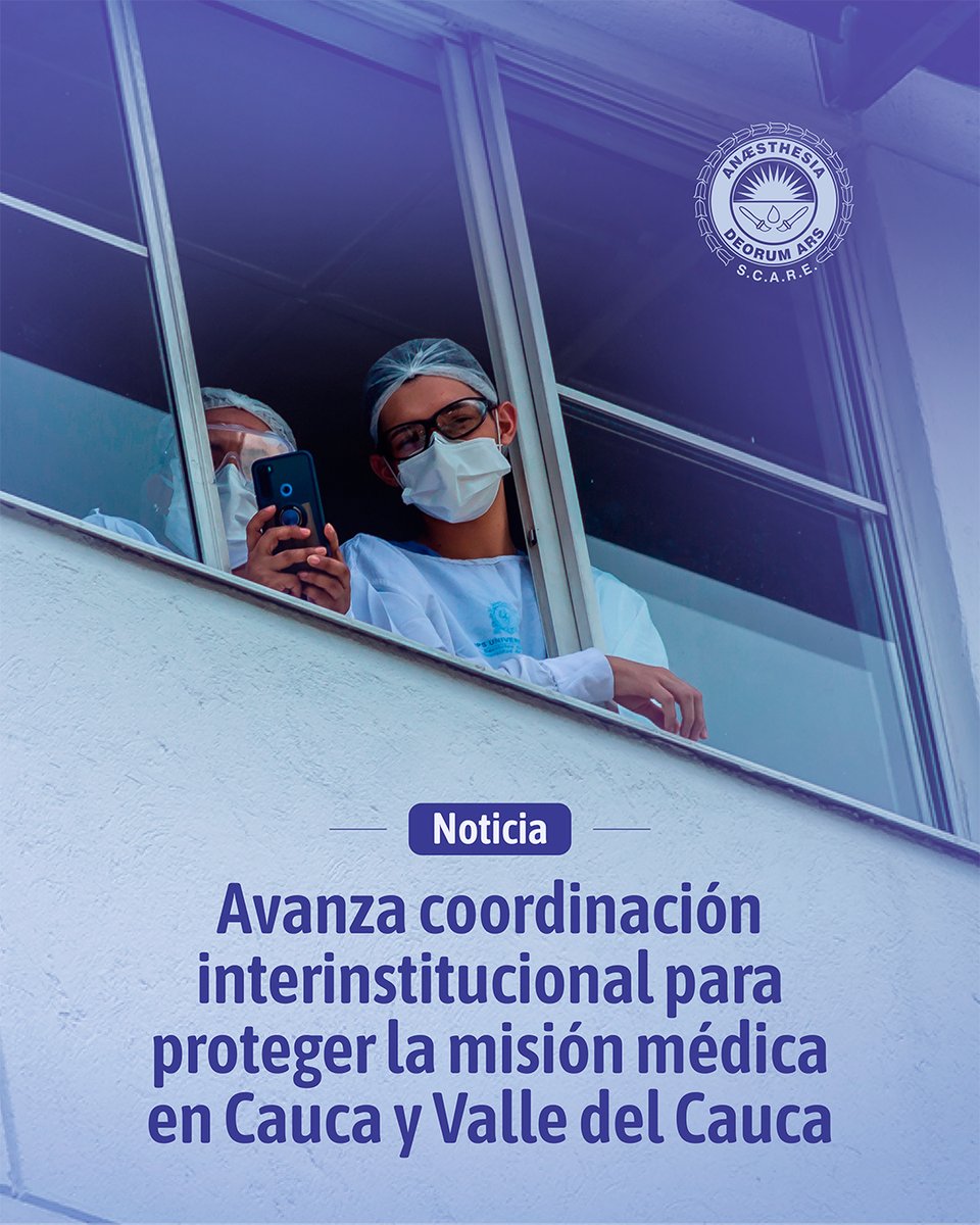 scarecolombia's tweet image. 📢 Avanza la coordinación interinstitucional para proteger la misión médica en Cauca y Valle del Cauca.

🆘 Si enfrentas una situación de riesgo, comunícate a la Línea S.O.S. Misión Médica: 01 8000 180 343

🔗 scare.org.co/noticias/misio…
#SCARE #MisiónMédica #SeguridadEnSalud