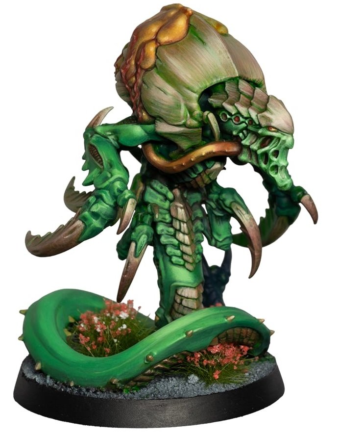 Daemonrich's tweet image. Games Workshop sent me the new Killteam: Typhon box, so I've painted up one of the new raveners. It's a nice model to paint, just don't glue the arms on before painting, like I did 💀
#paintingwarhammer #warhammer40k #WarhammerCommunity #Adwip #killteamtyphon