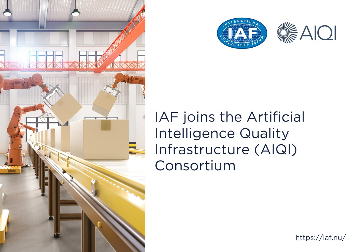 IAF has joined the AIQI Consortium, reflecting its ongoing commitment to help ensure the safe, ethical &amp; secure development of AI through strong quality infrastructure.

🔍 Learn more here: iaf.nu/en/news/iaf-jo…

#AI #IAF #Standards #Accreditation