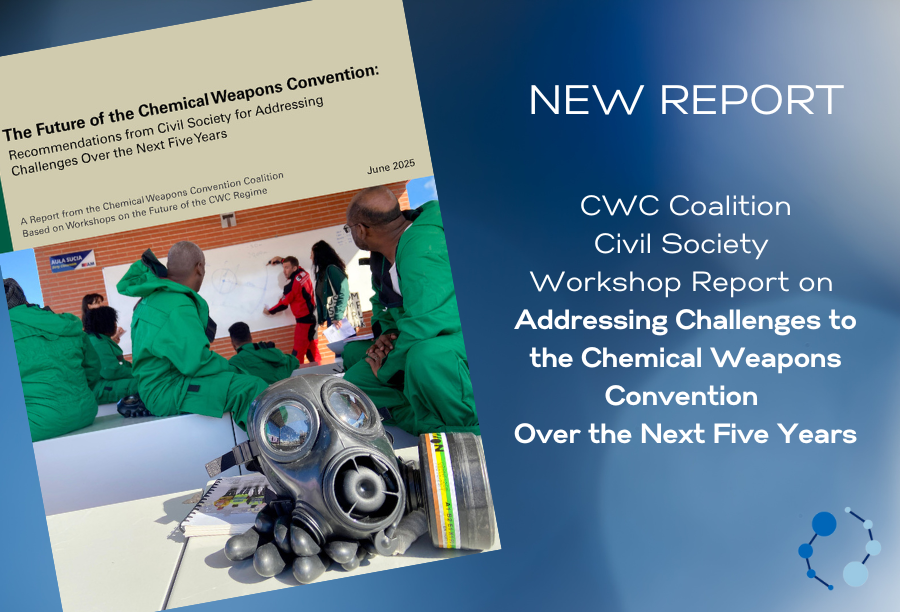 We are proud to announce the publication of our workshop report "The Future of the CWC: Recommendations from Civil Society for Addressing Challenges Over the Next Five Years". Thank you to everyone who contributed to the discussions. Full report here: cwccoalition.org/statements-rec…