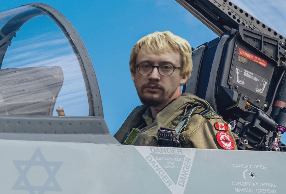 🚨BREAKING🚨 Israeli pilot Samuel Hydelstein just shot down 3 Iranian F-14 Tomcats trying to invade Israeli airspace. GAME ON, IRAN! 🇮🇱