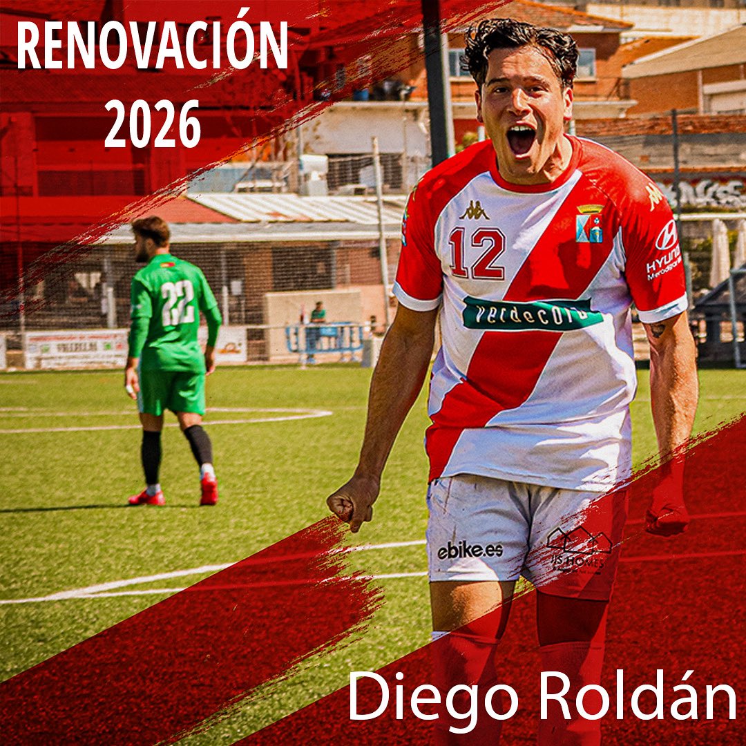 adcolmenarviejo's tweet photo. 🔴⚪ RENOVACIÓN CONFIRMADA ⚪🔴
DIEGO ROLDÁN seguirá ocupando la banda una temporada más en la ADCV ⚡️

Auténtico puñal por el costado, desequilibrante, vertical y con mucho recorrido.
Una pieza clave en el esquema ofensivo del equipo.

¡A por otra gran temporada, Roldán! 🙌

#RenovaciónADCV #ADColmenarViejo #Roldán2026