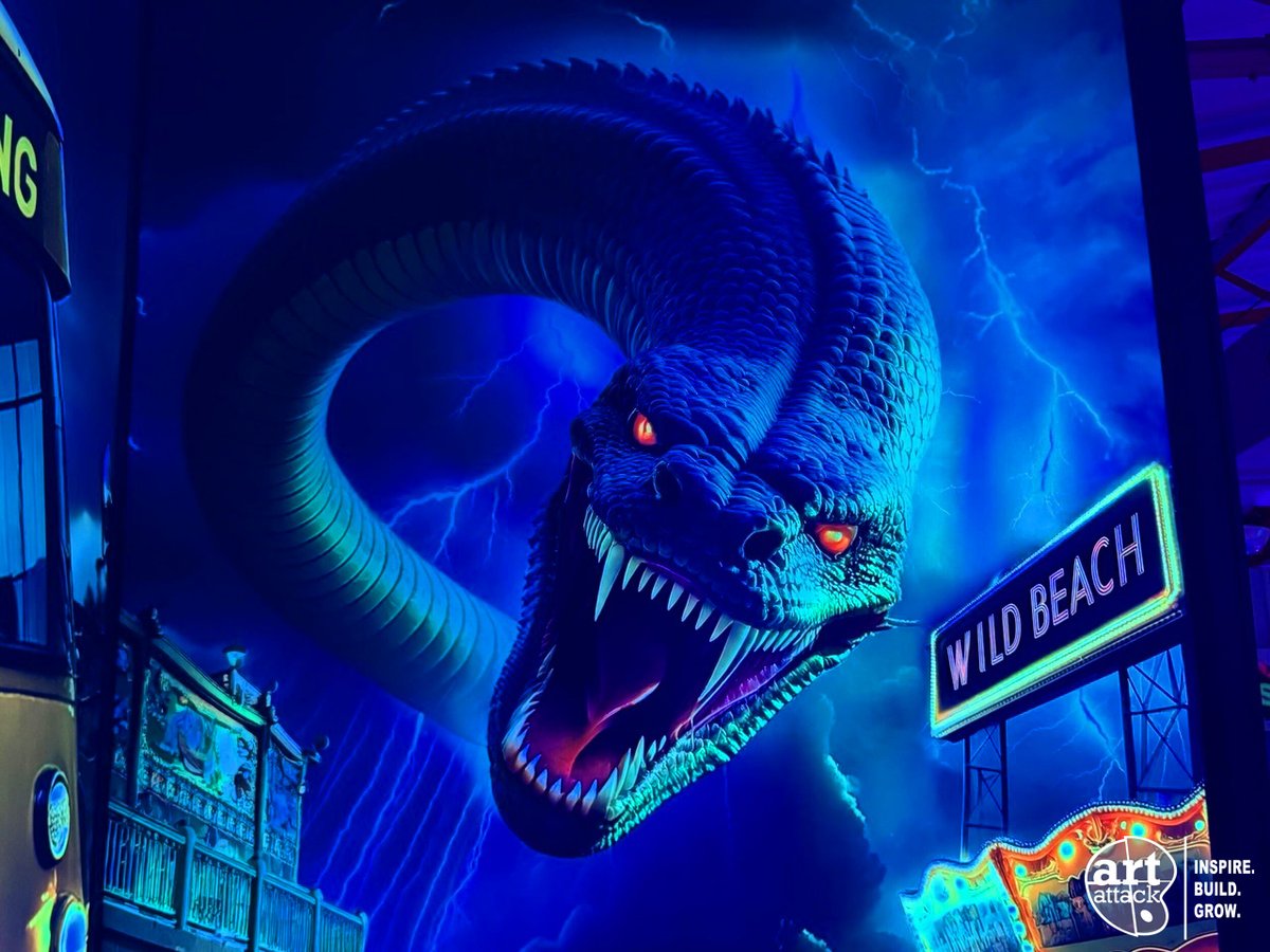 artattackfx's tweet photo. Guide guests and set the scene. With custom signage and HD Graphix wall theming by Art Attack, every detail works together to create a cohesive, immersive environment! #InspireBuildGrow #CustomSignage #HDGraphix #Theming #InteriorDesign #FamilyEntertainment #FunCenter #FEC https://t.co/WyDKZMrRbA