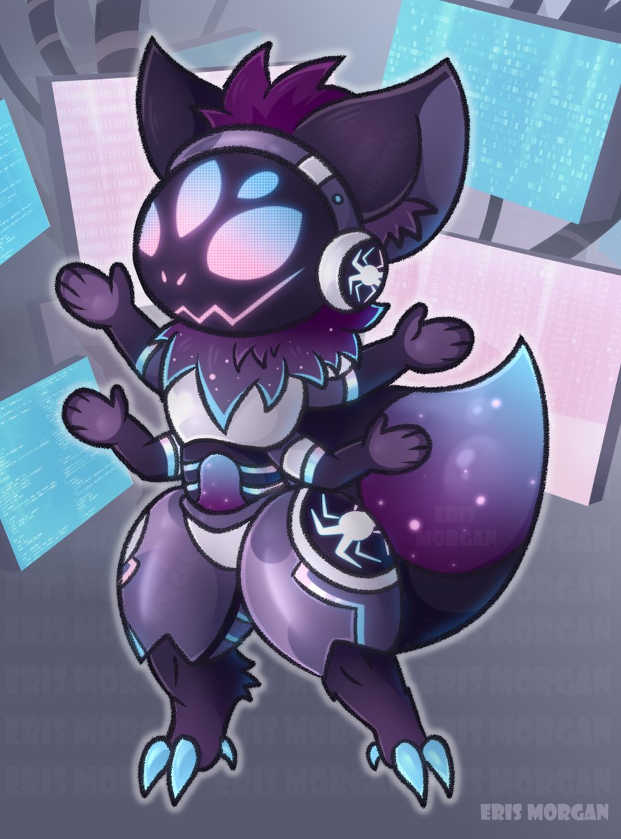 _EldritchAlien_'s tweet photo. Spider Protogen - Chibi Version  

#adoptable #characterdesign #digitalart #furryart #furryfandom #art #furry #Anthro #cyborg #Robot #monitor #chibiart https://t.co/Ls5fSe4qYs