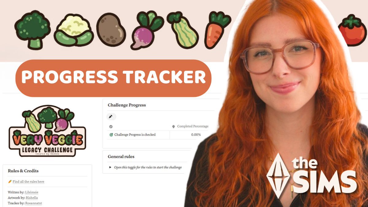 RosannaTxt's tweet image. I made a tracker for @lilsimsie Very Veggie Legacy Challenge and just uploaded a tour/tutorial on how to use it!
Never forget which goals you completed or what skills you picked to work on! π₯
Check out the video here: youtu.be/tQHxX47eb-M