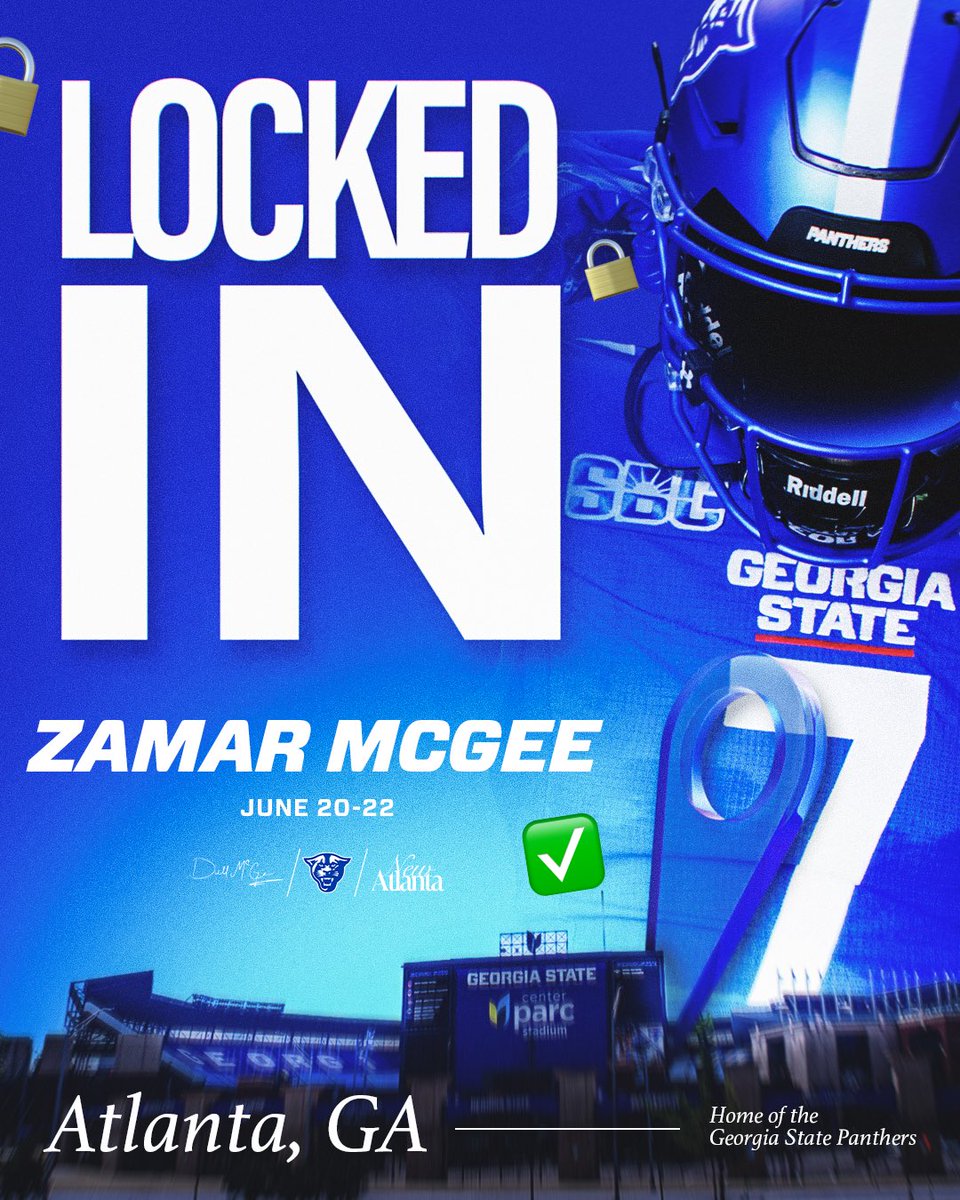 Locked in <a href="/DellMcGee/">Dell McGee</a> <a href="/CoachJHawkins/">Jeremy Hawkins</a> <a href="/247Sports/">247Sports</a> <a href="/GeorgiaStateFB/">GSU Football</a> @On3Recruits <a href="/BearJamaal/">Coach Brinkley</a>
