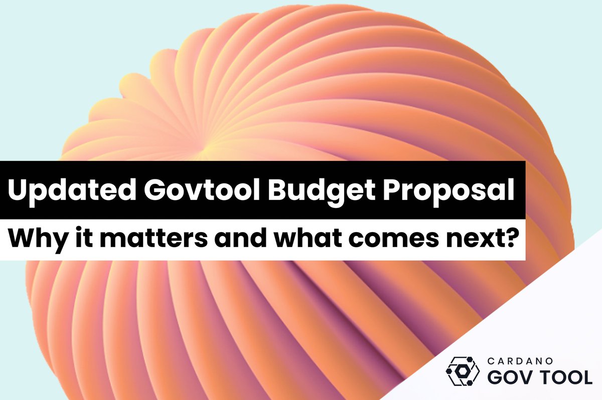 cardano_govtool's tweet image. GOVTOOL BUDGET PROPOSAL
In the past 3 weeks we actively collected feedback via the Governance Tools Working Group calls, X Spaces, comments, DMs, and directly on the budget proposal doc.
🙏 Thank you to everyone who contributed, this is your set of open-source tools to…