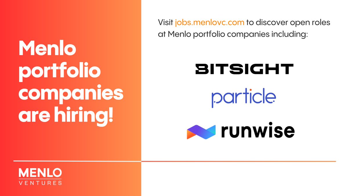 Y2Kandace's tweet image. #NowHiring
The pace of innovation never slows down and these startups are looking for innovative individuals to join their teams: @Bitsight , @Particle_Health , and @wearerunwise (they just closed an impressive Series B round!).
Discover open roles at mnlo.vc/Careers.