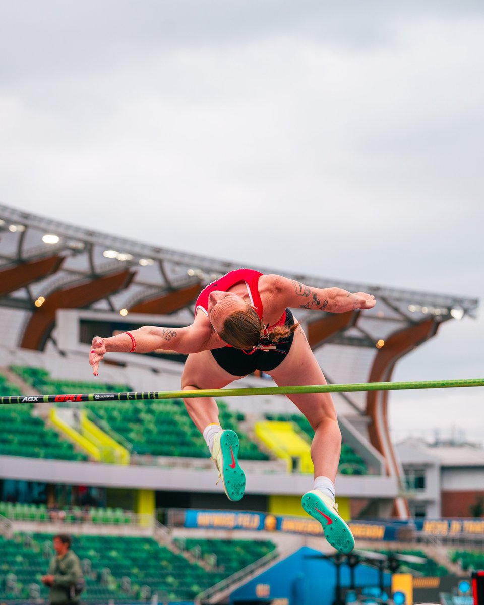 BallStateTFXC's tweet image. Event 2️⃣: High Jump💥
Kenli checks in at 1.63m as the competition continues.
Up next: Heptathlon shot put and 200m‼️