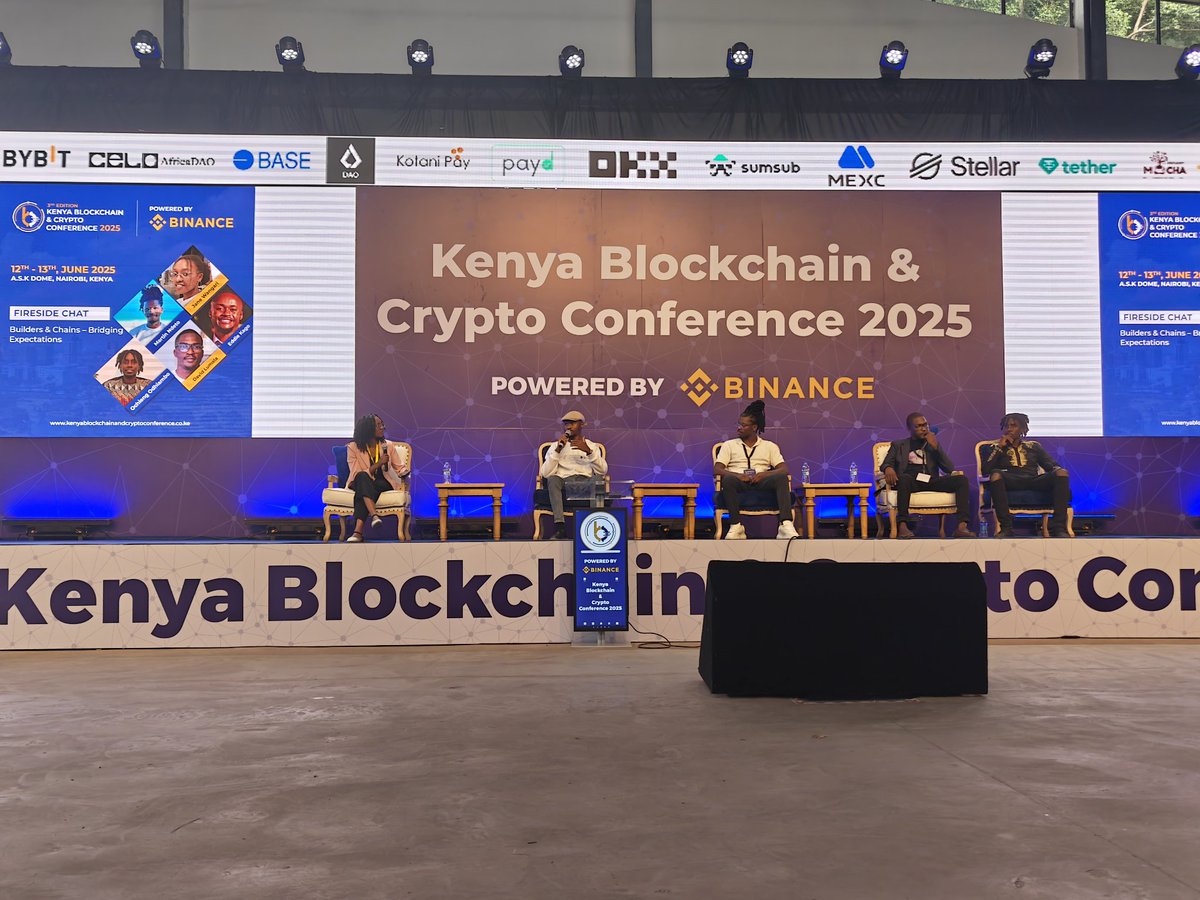 Based Day 2 at the Kenya Blockchain and Crypto Conference 2025!

Jammed with some fire panelists and fellow builders moderated by <a href="/youngishinvesta/">janeyk</a> today, on what devs expect from chains and what chains should design for success with builders.

Honoured to speak alongside,