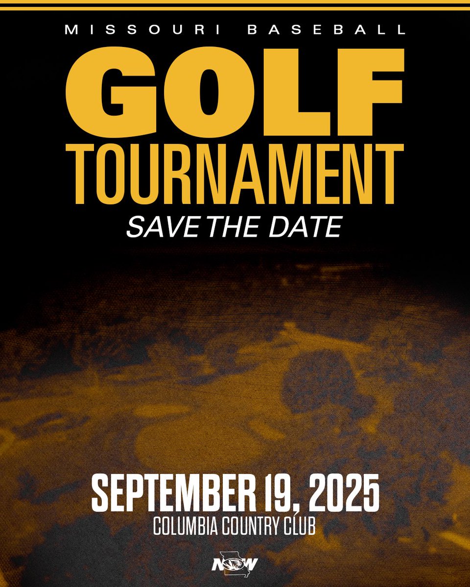 MizzouBaseball's tweet image. Save the date Tigers ๐
Our golf tournament is right around the corner โณ๏ธ
#MizzouNOW ๐ฏโพ๏ธ