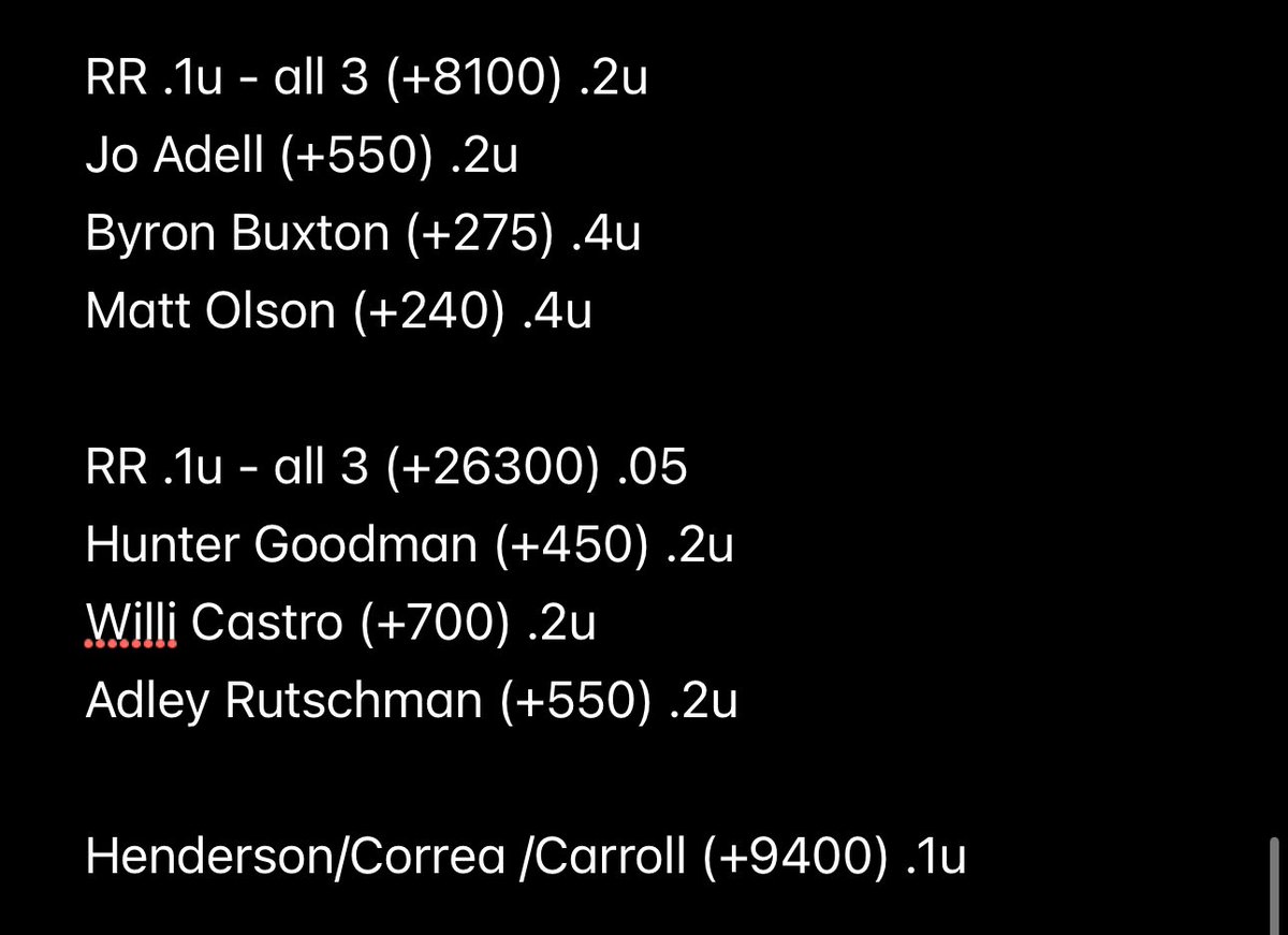 Here’s my game plan for the day! Need a big day to get out of this mid season slump