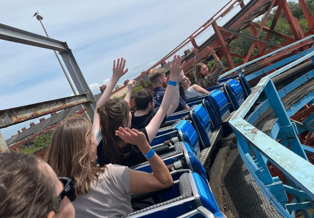 Our Year 12 students have had a fantastic day at Blackpool Pleasure Beach today! ☀️🎢

From the Pepsi Max, to the Big Dipper to getting absolutely drenched on Valhalla - they had the opportunity to experience thrills and fun together to celebrate their excellent first year with
