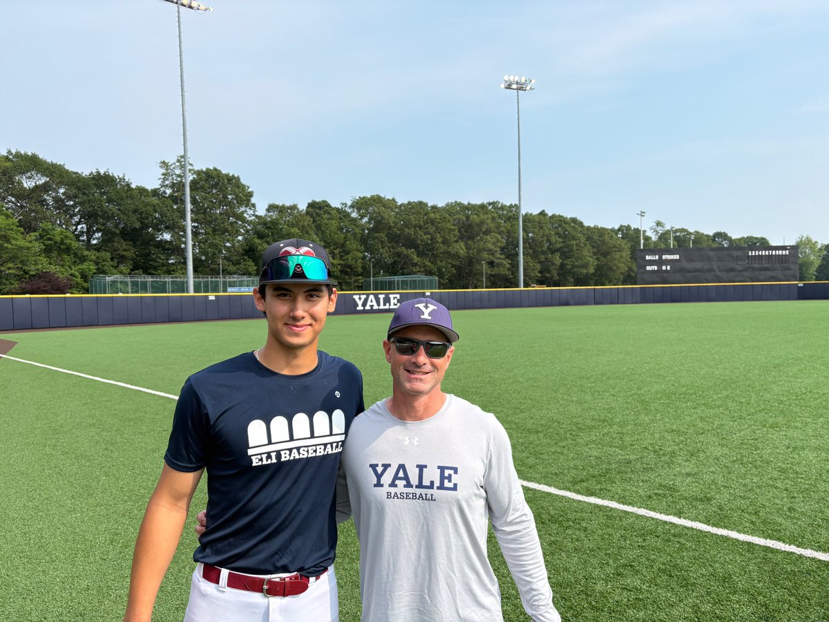 JacobGenin's tweet image. Thank you @CWoj18 &amp;amp; @brianhamm2 for inviting me to visit Yale today! I greatly enjoyed playing baseball on the @YaleBaseball field and showcasing my talent in front of all the college coaches. 
@MICDSAthletics 
@MICDSBaseball 
@M_Kraatz14