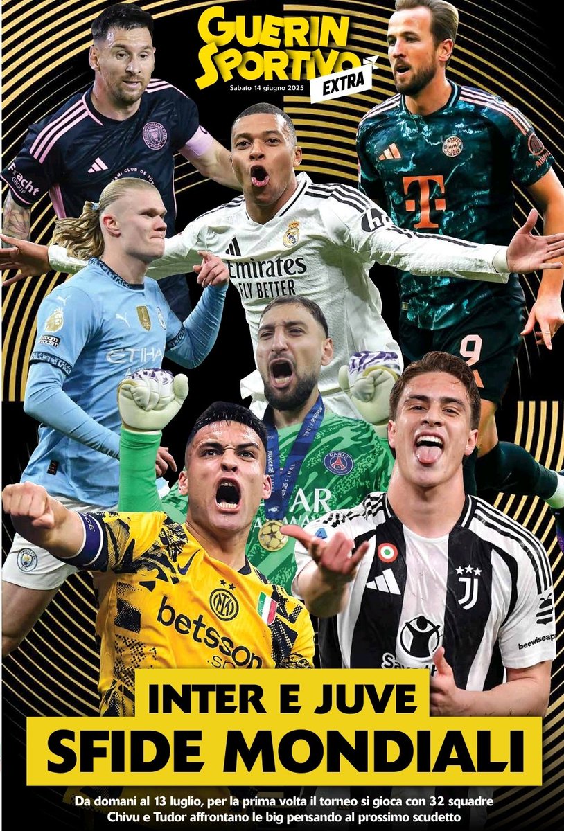 Domani in edicola lo speciale del Guerin Sportivo dedicato al Mondiale per Club, nel quale ho spiegato le aspettative della #Juventus su questo torneo.
#CWC