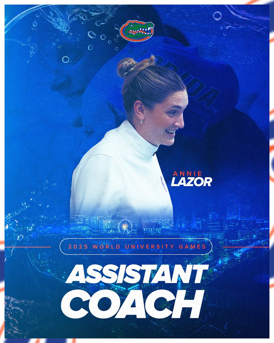 Chosen to represent 🇺🇸

Congratulations to our very own Annie Lazor on being named an assistant coach for Team USA at the 2025 World University Games! 

#GoGators
