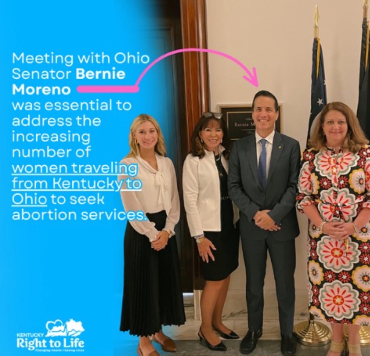 KentuckyRTL's tweet image. On Capitol Hill with Addia and Lily… Thank you for meeting with us to discuss the BBB @SenMcConnell @SenRandPaul @berniemoreno @RepThomasMassie #everylifematters @NKyTribune  #DefundPlannedParenthood  #ProWoman @AUL @addiawuchner @sbaprolife