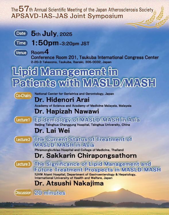 International Atherosclerosis Society (IAS) (@atherosociety) on Twitter photo Join IAS at a joint symposium with the Japan Atherosclerosis Society for its 57th Annual Scientific Meeting on July 5, 2025, in Tsukuba, Japan. 
This event aims to shape the future of atherosclerosis research from vascular systems to organ pathophysiology.
Learn more: Join IAS at a joint symposium with the Japan Atherosclerosis Society for its 57th Annual Scientific Meeting on July 5, 2025, in Tsukuba, Japan. 
This event aims to shape the future of atherosclerosis research from vascular systems to organ pathophysiology.
Learn more: