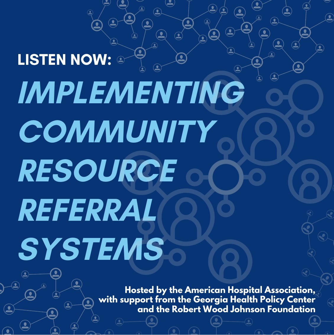 Georgia Health Policy Center (@gsughpc) on Twitter photo How can e-referral platforms better support community-based services? Explore insights in Episode 3 of the Aligning Systems for Health podcast by <a href="/ahahospitals/">American Hospital Association</a>. Watch now: t.gsu.edu/43I2B8T <a href="/GSUGHPC/">Georgia Health Policy Center</a> <a href="/RWJF/">RWJF</a> <a href="/WileyHealth/">Wiley Clinical Health</a> #AligningSystems How can e-referral platforms better support community-based services? Explore insights in Episode 3 of the Aligning Systems for Health podcast by <a href="/ahahospitals/">American Hospital Association</a>. Watch now: t.gsu.edu/43I2B8T <a href="/GSUGHPC/">Georgia Health Policy Center</a> <a href="/RWJF/">RWJF</a> <a href="/WileyHealth/">Wiley Clinical Health</a> #AligningSystems