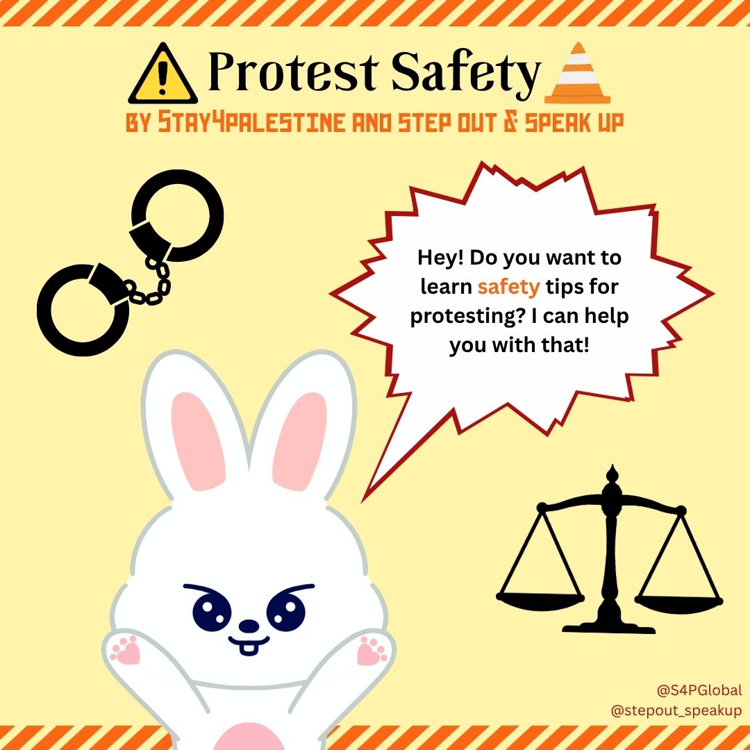 STEP OUT & SPEAK UP (@stepout_speakup) on Twitter photo In collaboration with <a href="/S4PGlobal/">STAY4Palestine Global</a>, we wanted to share this guide to protest safety due to the worldwide No Kings protests taking place tomorrow.
If you are attending, live near protests, or you are going to the Orlando concert which is near the protests, please read up! In collaboration with <a href="/S4PGlobal/">STAY4Palestine Global</a>, we wanted to share this guide to protest safety due to the worldwide No Kings protests taking place tomorrow.
If you are attending, live near protests, or you are going to the Orlando concert which is near the protests, please read up!
