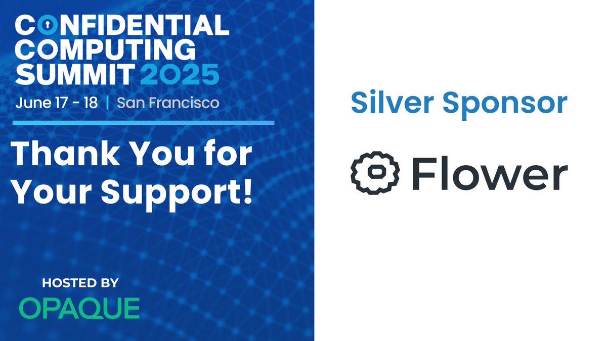 confcompsummit's tweet image. We&apos;re excited to welcome @flwrlabs as a #CCSummit sponsor! 

They&apos;re leading the way in federated and privacy-preserving AI. See them in SF next week. @opaquesys 

Register now:  hubs.la/Q03s4XpX0