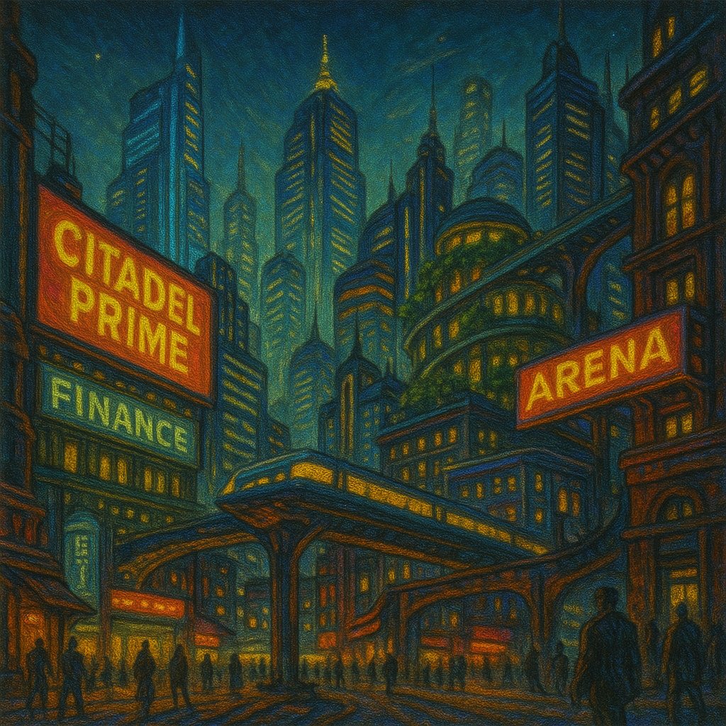 To live in Citadel Prime is to play the highest-stakes game on the planet.

Some chase the Titans.
Some join the Revenants.

All of them are chasing something more than survival: significance.