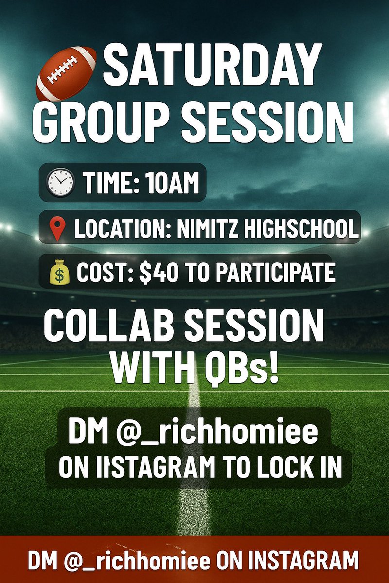 Not a collab session.. just WRs . QBs are welcome to come throw though