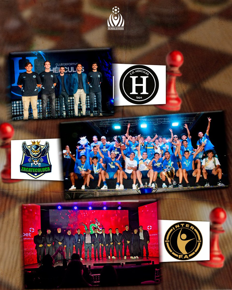 3 nuevos clubes son parte de nuestra #LigaPepsi 🏟️🏆🎉

✅ <a href="/cdhercules_sv/">𝑪.𝑫. 𝑯𝑬́𝑹𝑪𝑼𝑳𝑬𝑺 🏛️🇸🇻</a> 
✅ @zacatecolucafc 
✅ <a href="/InterFA_/">Inter F.A</a>  
¡Les deseamos éxitos y muchos goles 🔥⚽️🙌🏾!

#LigaPepsi #Apertura2025 #NuestraPasión