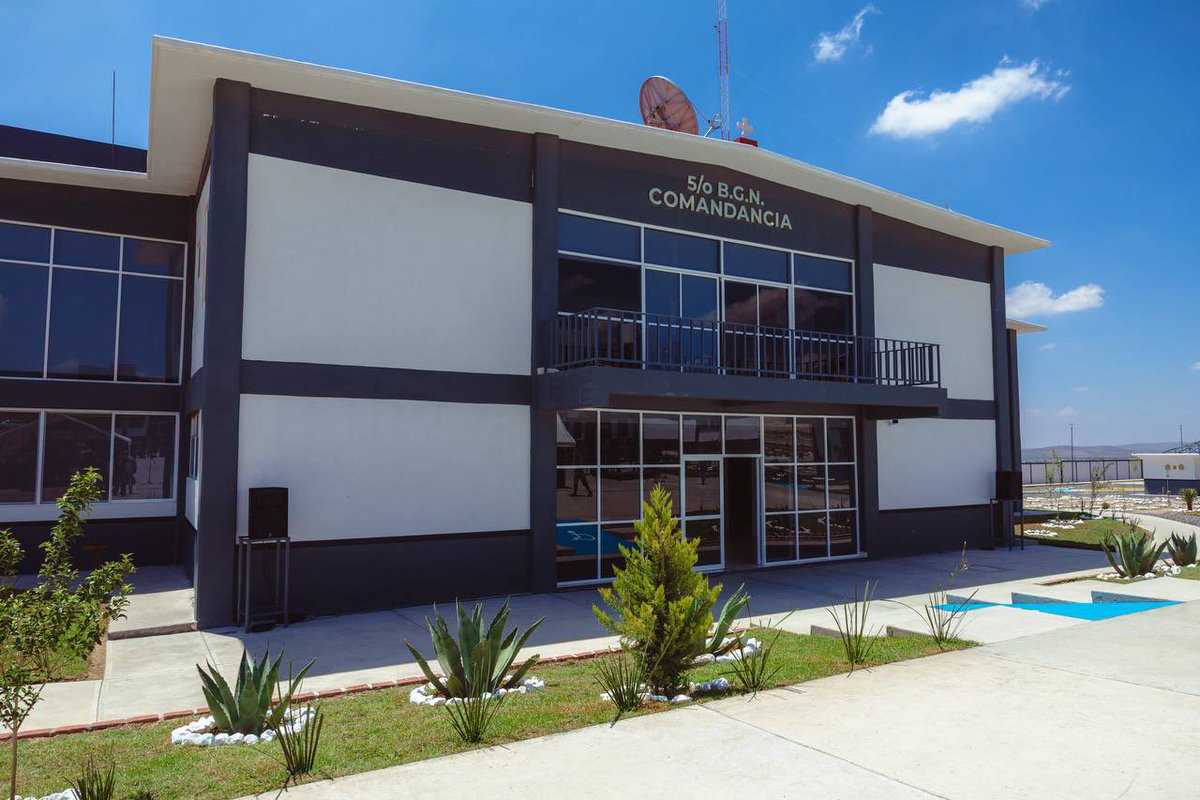 David Monreal Ávila (@davidmonreala) on Twitter photo Desde Fresnillo, inauguramos el 5/o Batallón de la <a href="/GN_MEXICO_/">Guardia Nacional</a>; el fortalecimiento de la infraestructura en materia de seguridad es fundamental para seguir avanzando hacia la pacificación de Zacatecas con resultados contundentes.
#PazEsBienestar Desde Fresnillo, inauguramos el 5/o Batallón de la <a href="/GN_MEXICO_/">Guardia Nacional</a>; el fortalecimiento de la infraestructura en materia de seguridad es fundamental para seguir avanzando hacia la pacificación de Zacatecas con resultados contundentes.
#PazEsBienestar