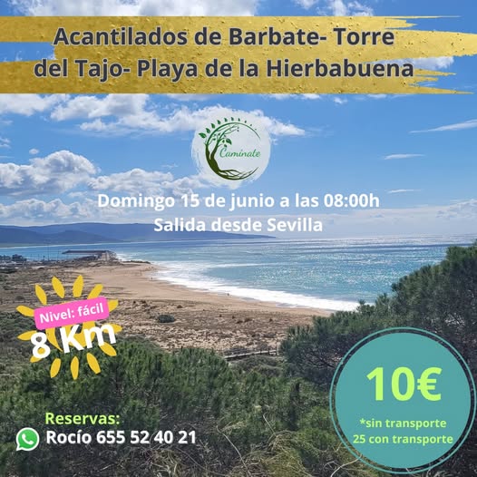 Excursión guiada al #AcantiladodeBarbate, su torre vigía y la hermosa #playadelaHierbabuena con Camínate.

#Barbate #ParqueNatural #Deportes #viajar

<a href="/CadizTurismo/">Turismo de la provincia de Cádiz</a> <a href="/VentanaVAND/">Ventana Visitante</a> <a href="/TurismoAndaluz/">Turismo Andalucía</a> 
<a href="/LateCadiz/">Late Cádiz | latecadiz.com</a> <a href="/adirecto/">Andalucía Directo ❎</a> <a href="/viveandalucia/">Vive Andalucía</a>
