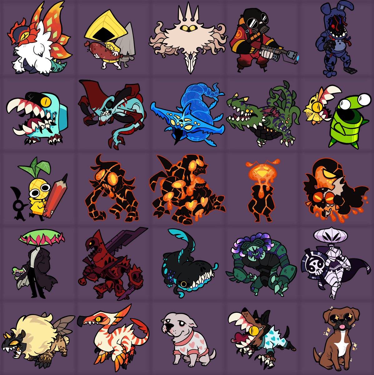 PiadeAlex1's tweet image. Hola, aquí 🍍, con estos últimos 4 concluimos los 100-MINIS

Quería aprovechar para agradecer el gran apoyo de las personas que consumís y apoyas mi contenido

Dejaré abajo a todos los dueños de los personajes que he estado dibujando durante este mes, los recomiendo mucho [🧵]