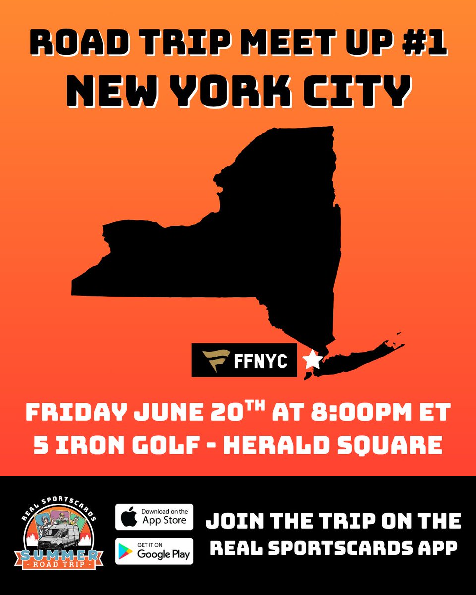 Real Breaks (@realbreakslive) on Twitter photo The Real Sportscards Summer Road Trip is headed to <a href="/FanaticsFest/">Fanatics Fest</a> NYC, and weโre teeing off the first week with our very first in-person meet-up of the summer!
๐Join us Friday, June 20th at 8pm at 5 Iron Golf NYC โ Herald Square.
Weโve locked down 2 bays to hit some virtual The Real Sportscards Summer Road Trip is headed to <a href="/FanaticsFest/">Fanatics Fest</a> NYC, and weโre teeing off the first week with our very first in-person meet-up of the summer!
๐Join us Friday, June 20th at 8pm at 5 Iron Golf NYC โ Herald Square.
Weโve locked down 2 bays to hit some virtual