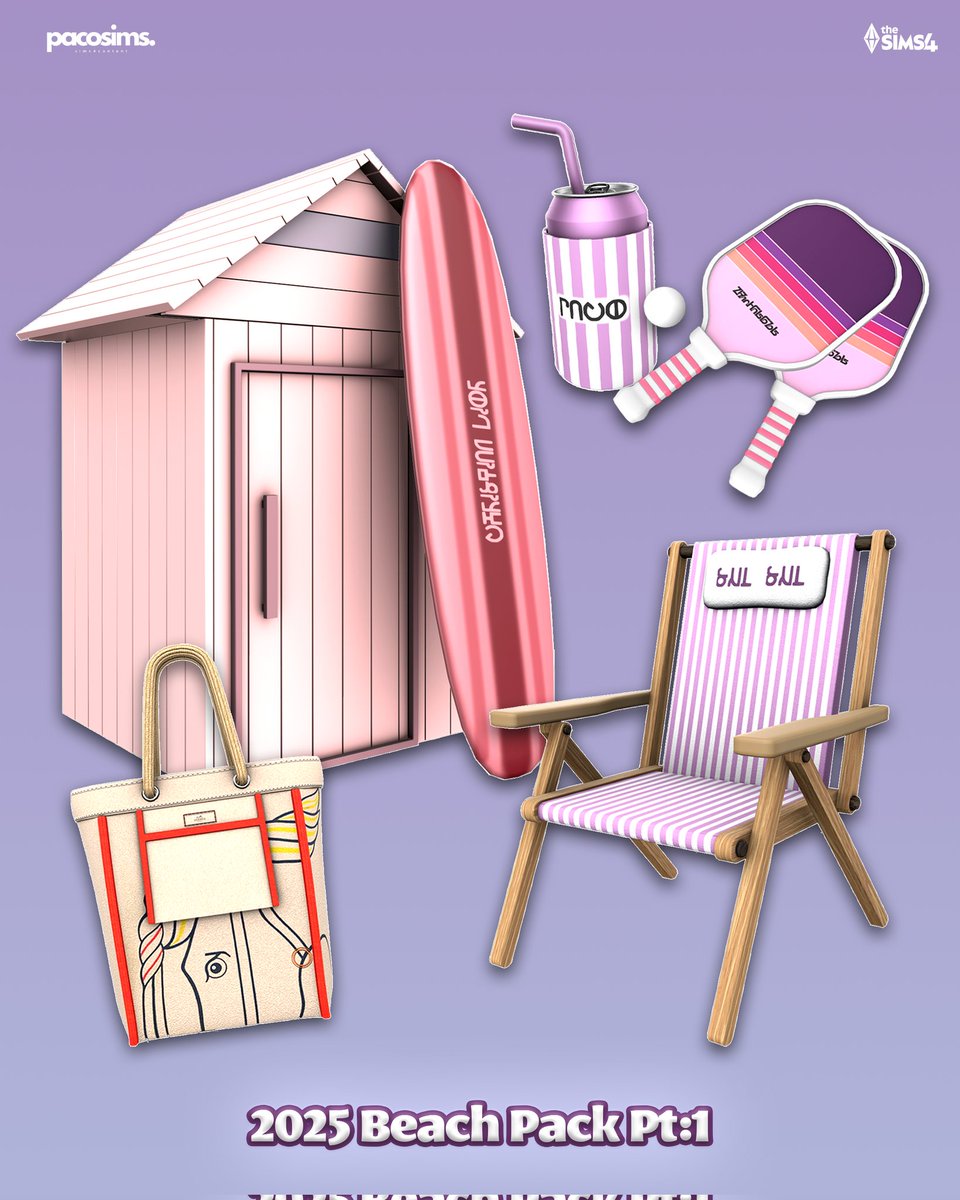 pacos3d's tweet image. New Updates 💎 Beach Pack 25 Pt:1 ✨️ Link in bio 🤍 Thank you 🙏 #Sims4 #Sims4cc #TheSims4 #TheSims