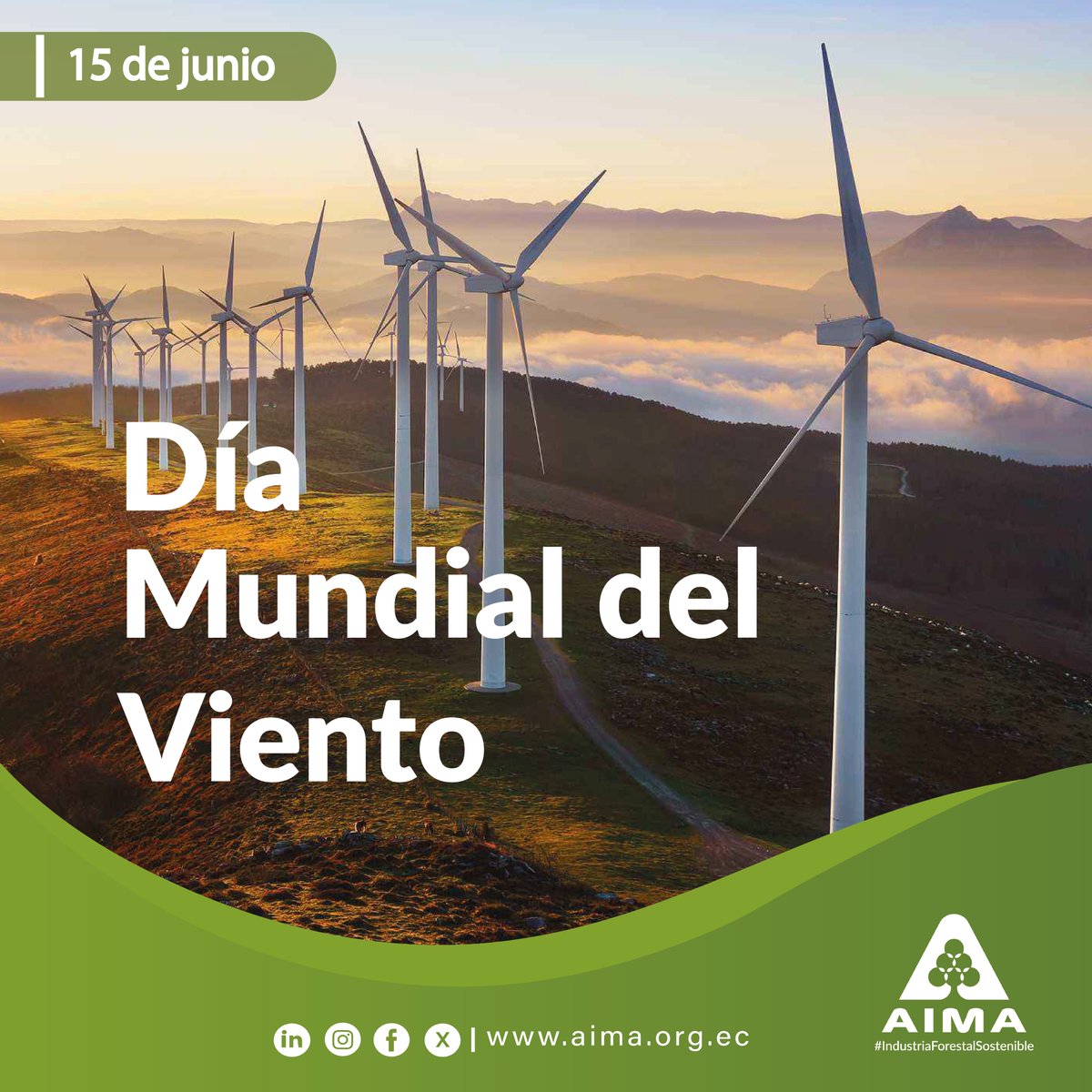 💨🌳 Día Mundial del Viento
En la #IndustriaForestalSostenible, creemos en una transición energética que respete el equilibrio entre desarrollo y naturaleza.