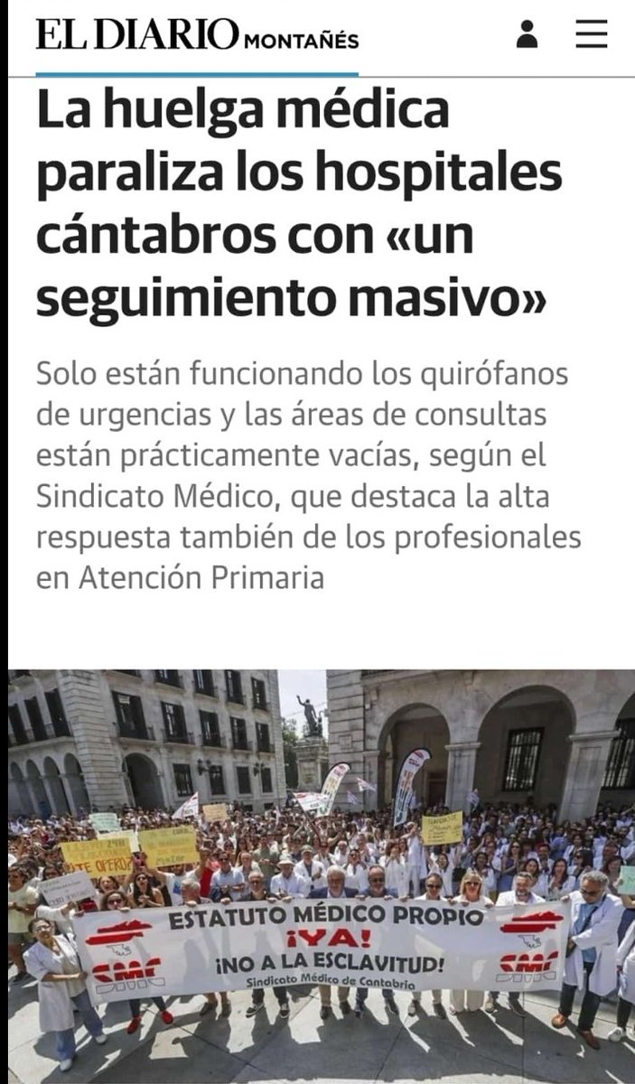 No tenemos palabras , ¡ORGULLOSOS  de ser médicos en CANTABRIA!.

Gracias y mil veces gracias por dar esta lección de dignidad y unidad.<a href="/cesm_sindicatos/">CESM</a>
<a href="/cesm_sindicatos/">CESM</a>
<a href="/smandaluz/">Sindicato Médico Andaluz</a>