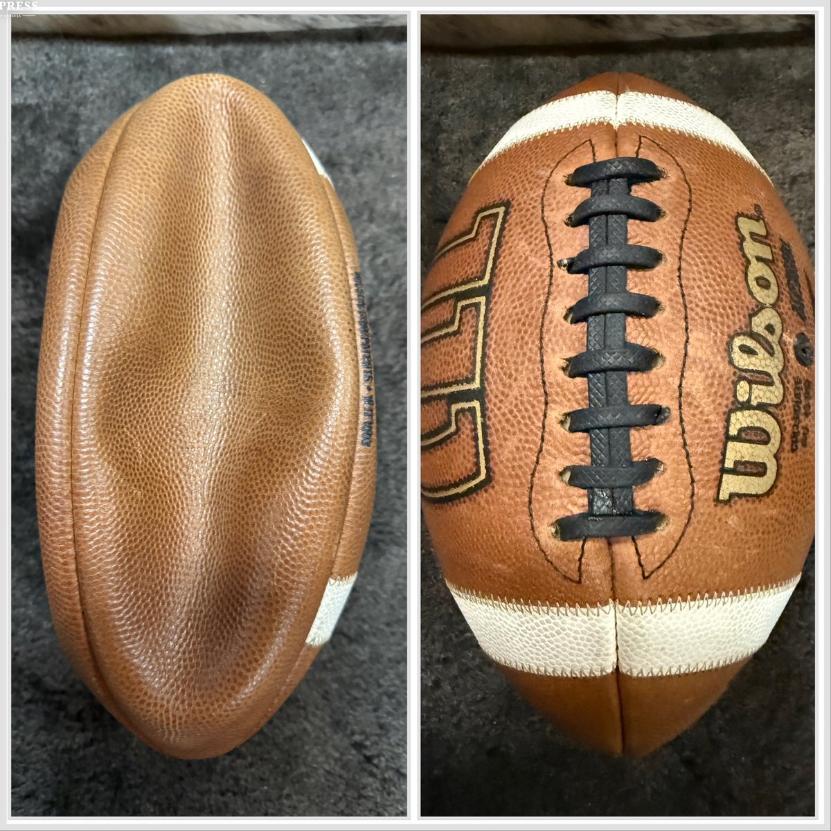 One football repaired for a client in California.  If you need this service, contact me.
CoachSedFBRepair.con