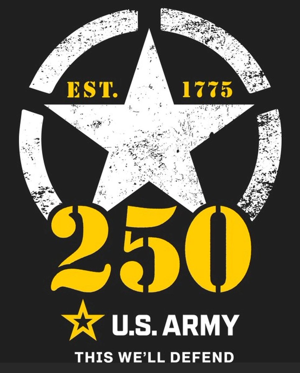 Happy 250th Birthday to the U.S. Army! 🎉
Founded June 14, 1775, the Army is the oldest and largest branch of the U.S. Armed Forces. Thank you for 250 years of service and sacrifice. 🇺🇸

#Army250 #USArmyBirthday #June14 #ArmyStrong #Since1775 #SupportOurTroops