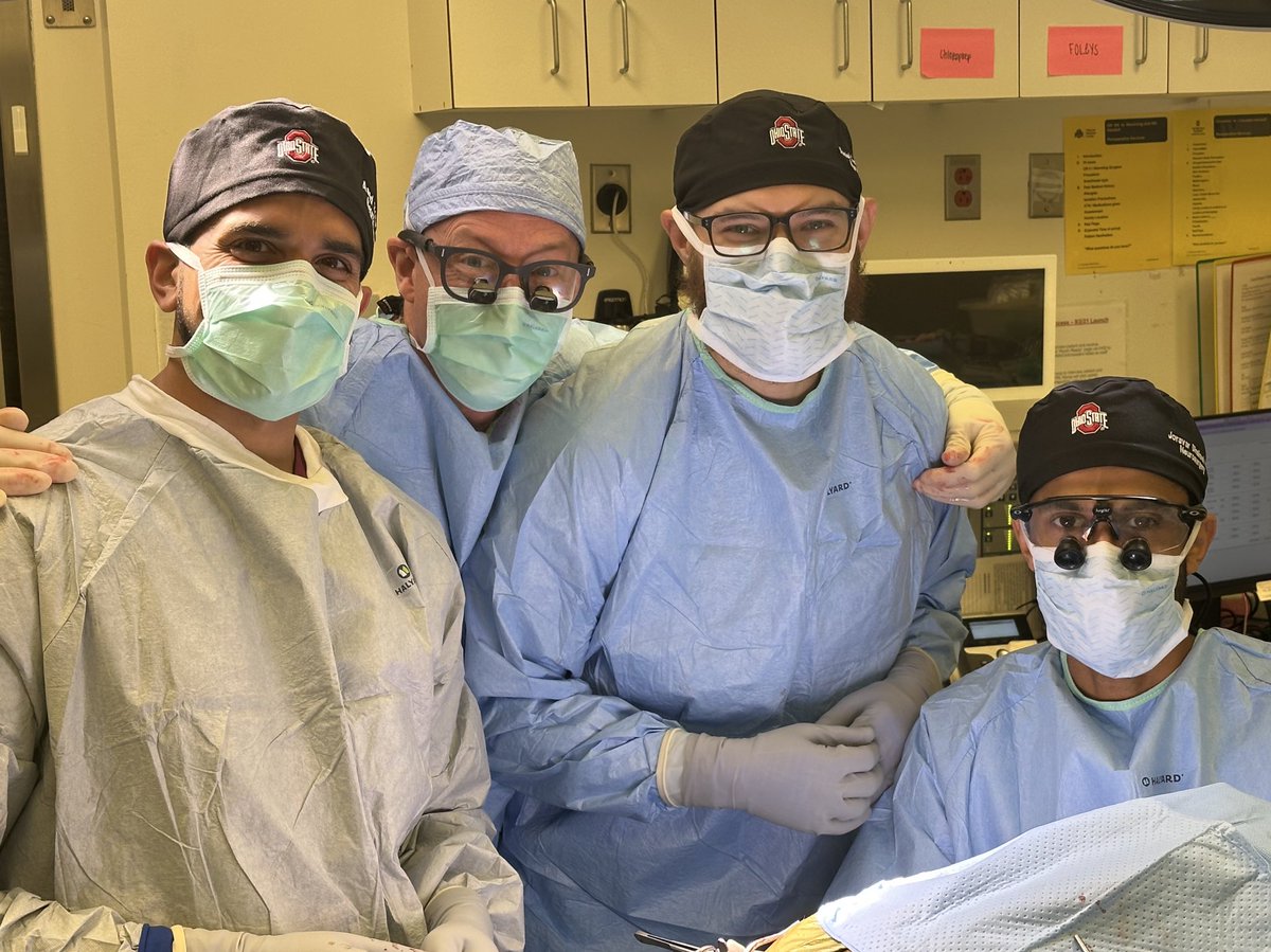 Ohio State Neurosurgery Residency (@neurosurgeryosu) on Twitter photo Our three graduating chiefs doing their last case of their residency with Dr. Powers who was Program Director when they started their training. A fitting end! Excited for graduation tonight! Our three graduating chiefs doing their last case of their residency with Dr. Powers who was Program Director when they started their training. A fitting end! Excited for graduation tonight!