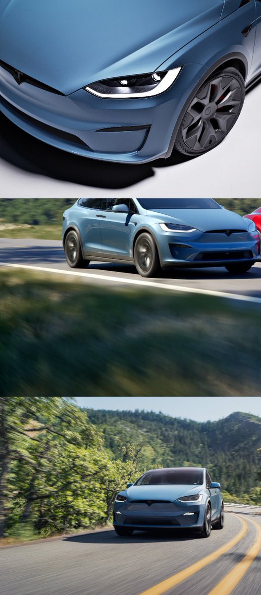 xGrid_pics's tweet photo. Tesla Model S & X are now even better – launching today in the US 🇺🇸

Highlights:

🚗 Frost Blue paint color

🚗 Up to 410 miles of range (Model S Long Range – our longest range Tesla yet)

🚗 Even quieter inside: less wind + road noise & more effective Active Noise Cancellation

🚗 New wheel designs & improved aerodynamics = more range

🚗 Front fascia camera for better visibility

🚗 Dynamic ambient lighting that brings unique animations along the dash & doors upon entry

🚗 An even smoother ride thanks to new bushings & suspension design

🚗 Adaptive driving beams

🚗 New exterior styling for Model S Plaid, optimized for high-speed stability

🚗 More space for 3rd row occupants & cargo (Model X)

With xGrid you can build this effect → https://t.co/7ASpym14SW
