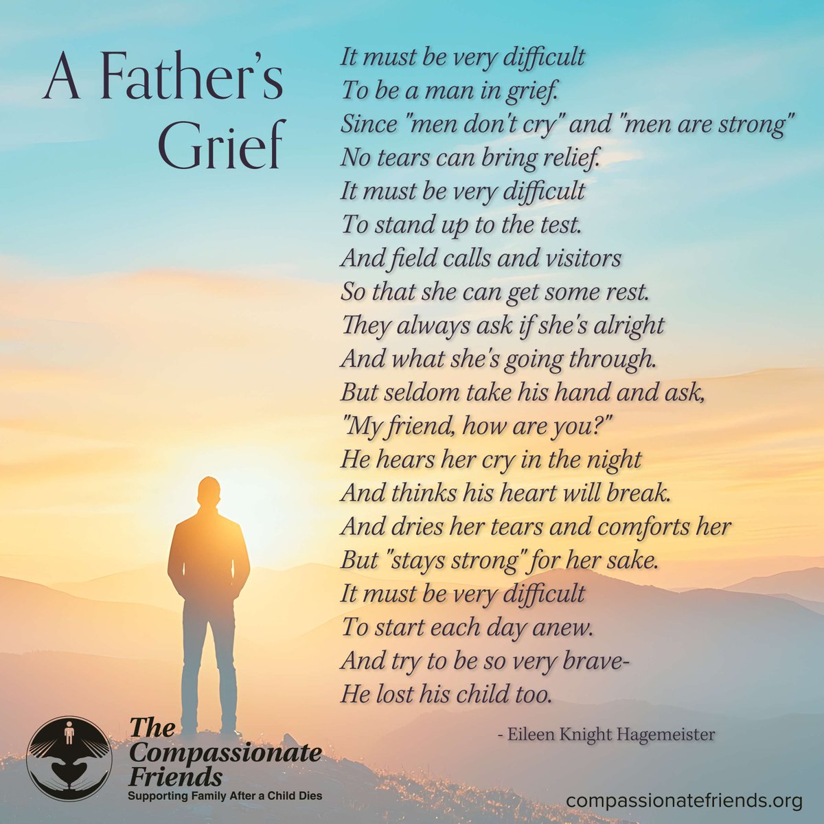 For many fathers, they bear the weight of providing strength and comfort to their families while also navigating their own shattering grief. This loss can feel especially poignant on celebratory occasions when a child’s absence is painfully evident.
